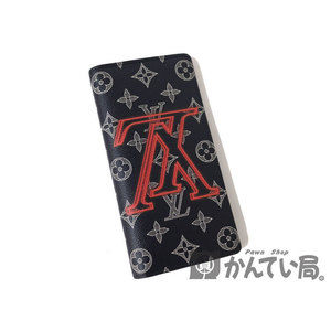 Louis Vuitton Canvas Brazza Bag Neon Portefeuille